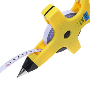 30M/100M Retractable Steel Tape Measure - Open Reel Tool