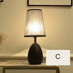 Black and White Living Room Coffee Table Bedroom Night Lamp Design Bedside Lamps Korean Decor Nordic Furniture Indoor Lighting