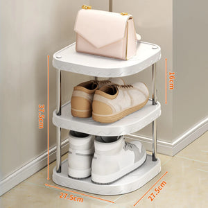 Multi-Layer Plastic Shoe Organizer – Bedroom Storage Cabinet