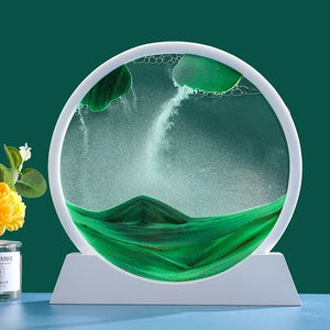 3D Moving Sand Art - Nordic Liquid Hourglass Home Decor