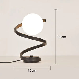 Nordic LED Table Lamps Indoor Lighting Switch Button Bedroom Bedside Living Room Restaurant Home Decoration Retro Glass Desk Lam