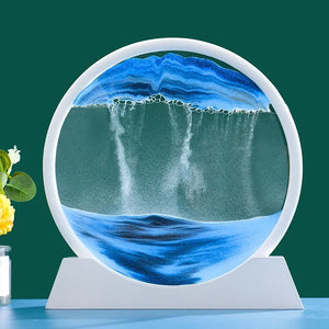 3D Moving Sand Art - Nordic Liquid Hourglass Home Decor