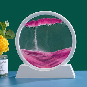 3D Moving Sand Art - Nordic Liquid Hourglass Home Decor