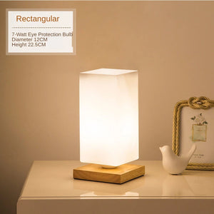 Modern LED Glass Table Lamp – Decorative Lighting for Bedroom & Living Room