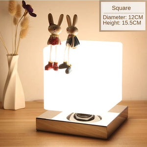 Modern LED Glass Table Lamp – Decorative Lighting for Bedroom & Living Room